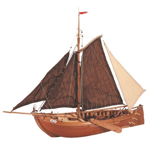 1/35 Botter Caudernas Ahşap Gemi Maket Kiti