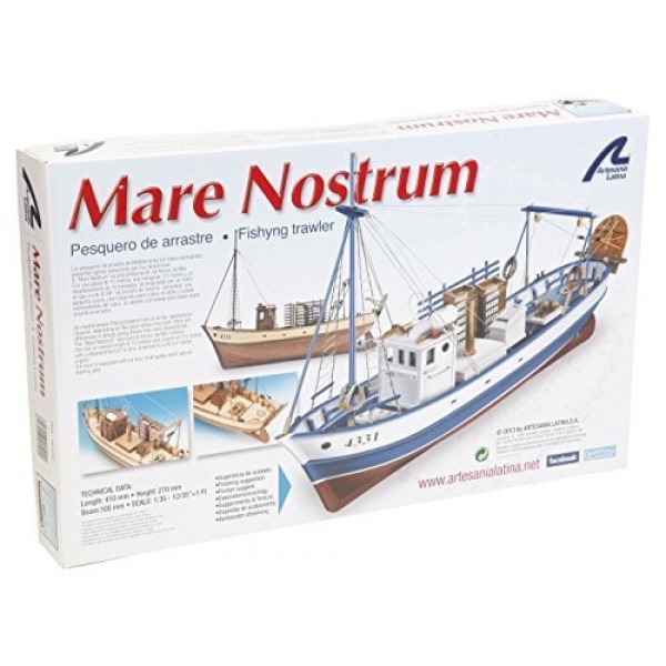 1/35 Mare Nostrum 2016 Ahşap Gemi Maket Kiti