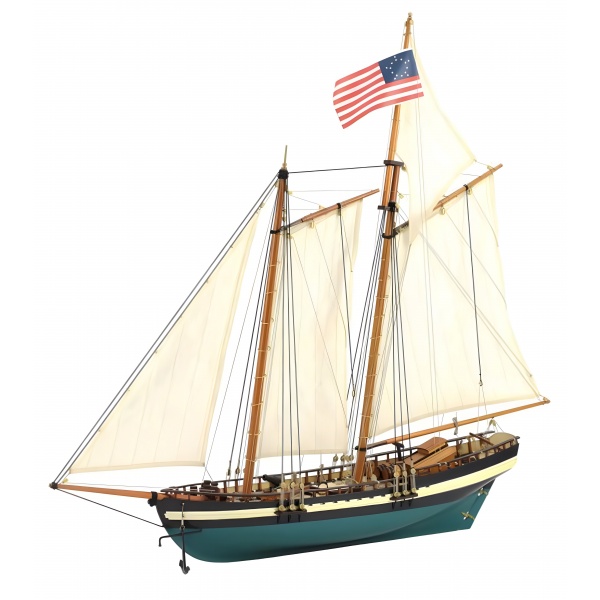 1/40 Virginia American Schooner Ahşap Gemi Maket Kiti