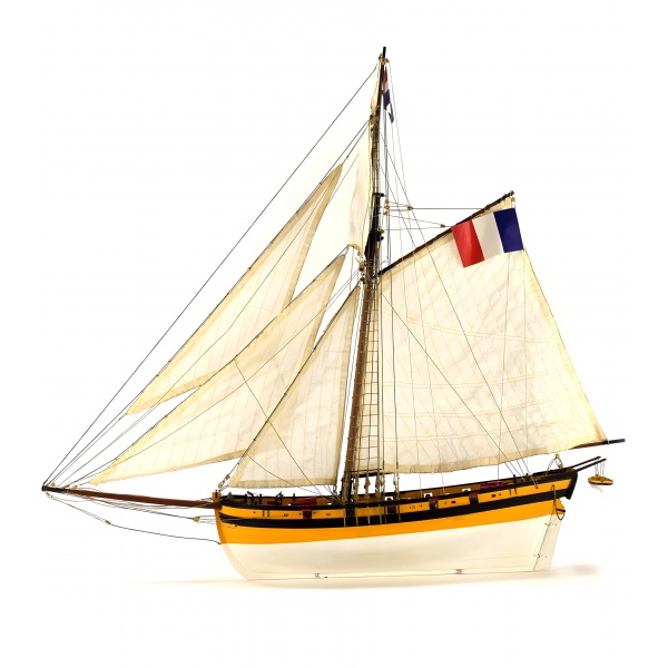 1/50 Corsair Cutter Le Renard Ahşap Gemi Maket Kiti