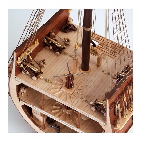 1/50 San Fransisco ll Kesit Ahşap Gemi Maket Kiti