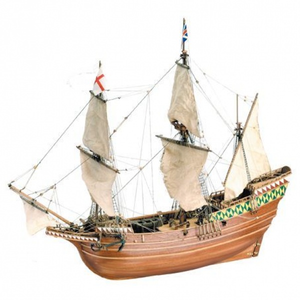1/60 Mayflower Ahşap Gemi Maket Kiti
