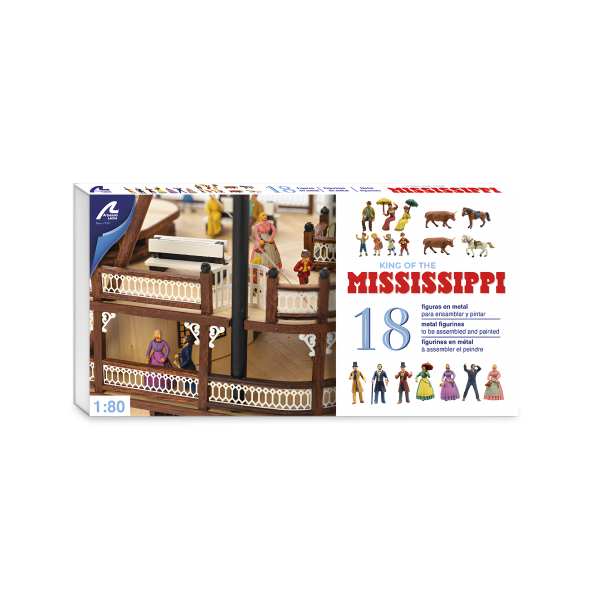 1/80 Metal Figür Seti King of Missisipi (18 adet)