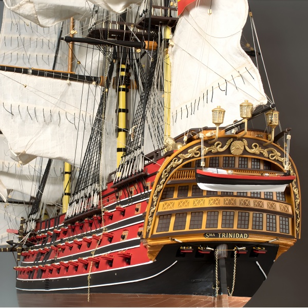 1/84 Santisimat Trinidad Ahşap Gemi Maket Kiti