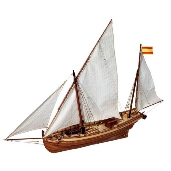 1/70 SAN JUAN Falucho Ahşap Gemi Maket Kiti