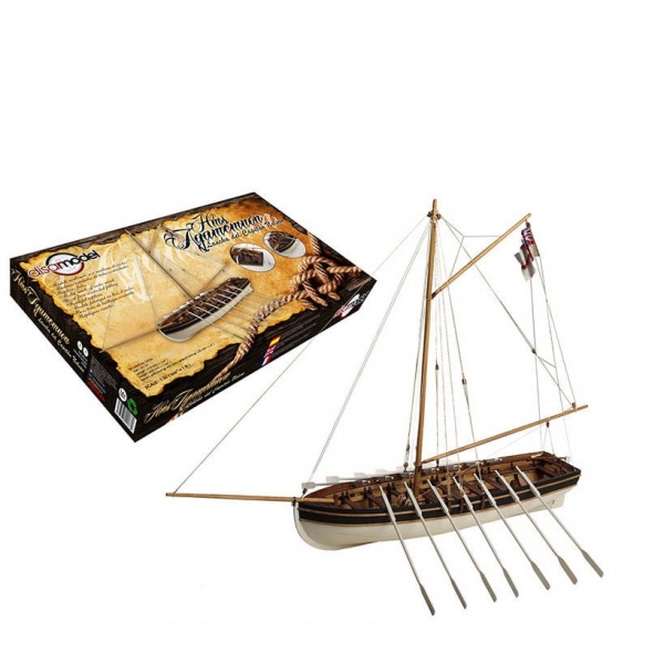 1/30 HMS Agamemnon Adm. Nelson's Boat Ahşap Gemi Maket Kiti
