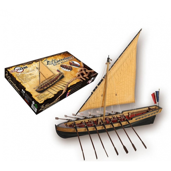 1/30 Le Bucentaure Adm. Pierre ViIIeneuve's Boat Ahşap Gemi Maket Kiti