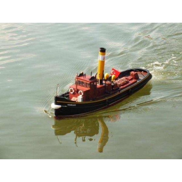 1/24 Yenikapı Liman Römorkörü Ahşap Gemi Maket Kiti (RC KuIIanıma Uygun)
