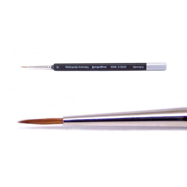 Üçgensi Künstler-AquareIIpinsel Kolinsky Samur Kürkü-Japon Vizonu Kılı Fırça No:0