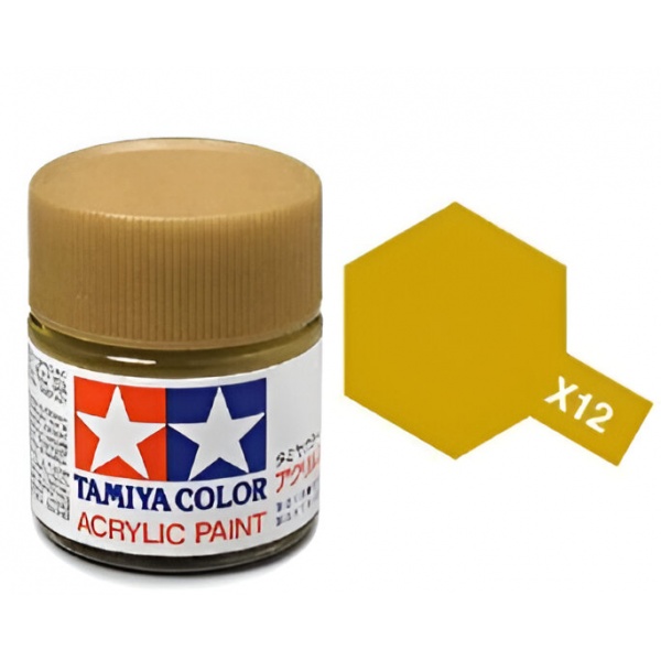 X-12 Gold Leaf Parlak Akrilik Boya (10 ml.)