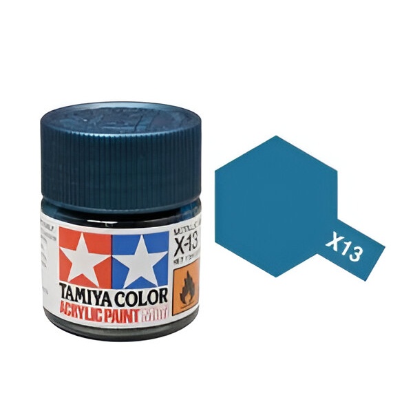 X-13 MetaIIic Blue Parlak Akrilik Boya (10 ml.)