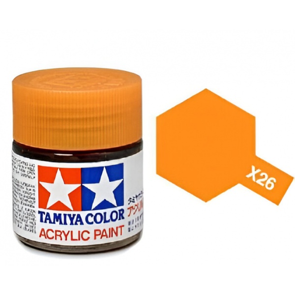 X-26 Clear Orange Parlak Akrilik Boya (10 ml.)