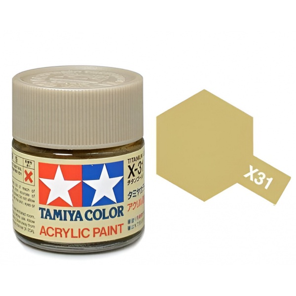 X-31 Titanium Gold Parlak Akrilik Boya (10 ml.)