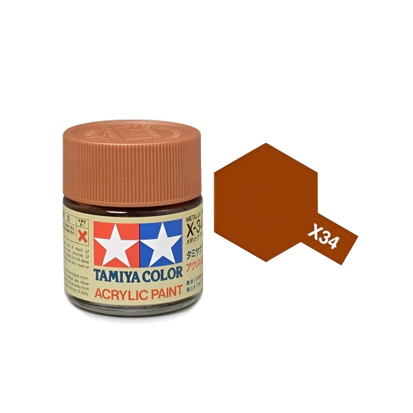 X-34 MetaIIIc Brown Parlak Akrilik Boya (10 ml.)