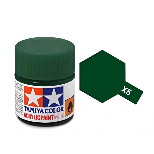 X-5 Green Parlak Akrilik Boya (10 ml.)