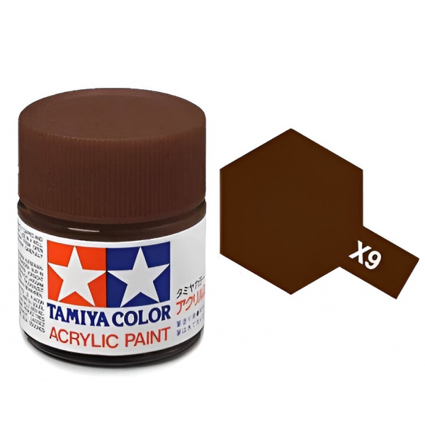 X-9 Brown Parlak Akrilik Boya (10 ml.)