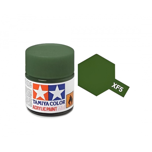 XF-5 Flat Green Mat Akrilik Boya (10 ml.)