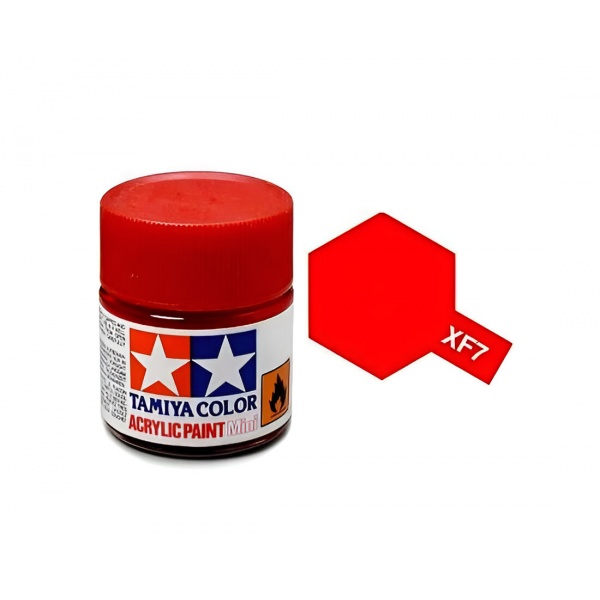 XF-7 Flat Red Mat Akrilik Boya (10 ml.)