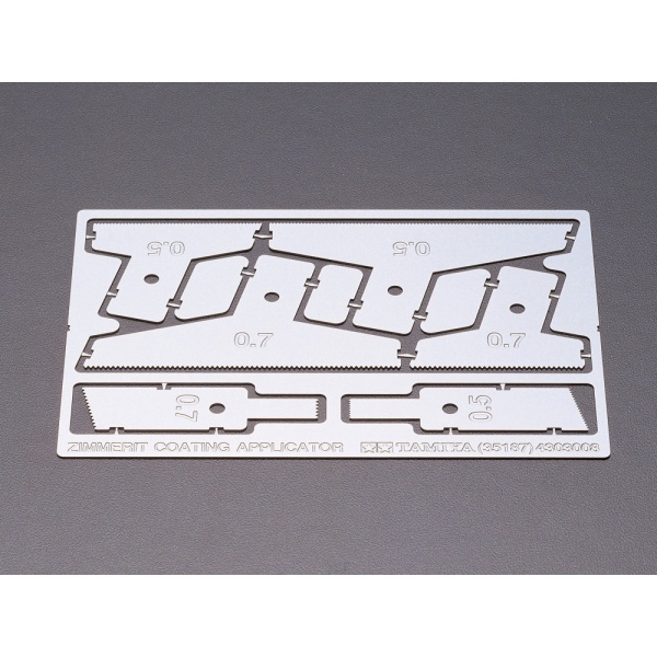 0,5 ve 0,7mm Zimmerit Tarağı Seti (4 adet)