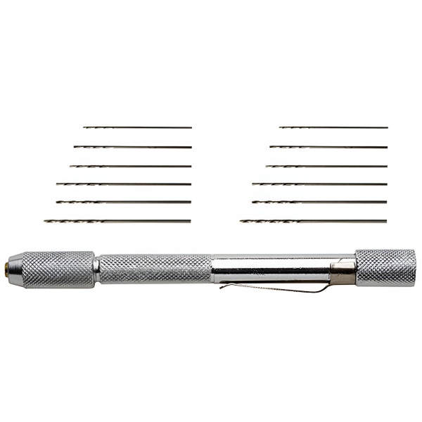 0,3 ile 1,8mm Arası  Delüks Matkap Tutucu, 6 adet Matkap Ucu ile birlikte