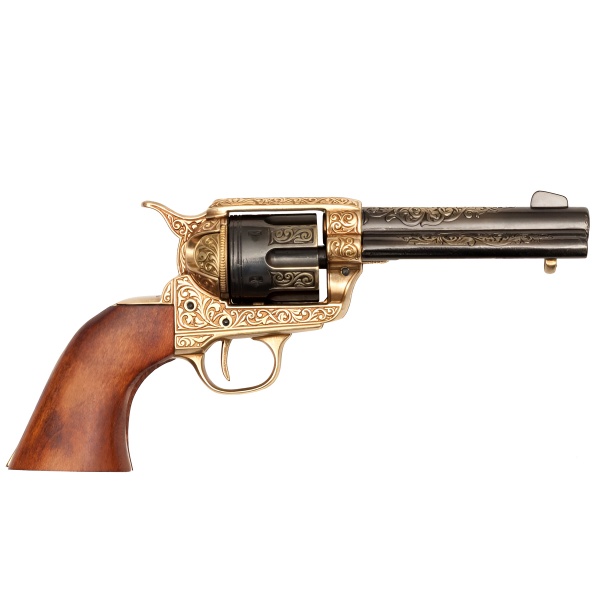 CAL.45 PEACEMAKER REVOLVER 4.75", Dekoratif Replika Model, USA 1873 (29 cm)