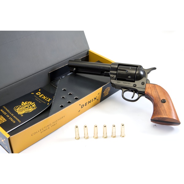 Cal.45 Peacemaker Revolver 4,75", Dekoratif Replika Model Seti, USA 1873 (29 cm)