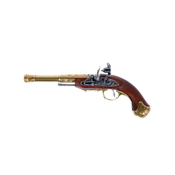 FLINTLOCK  Altın (Sol El için), Dekoratif Replika  Hindistan 18. yüzyıl (35,5 cm)