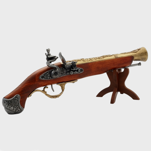 FLINTLOCK , Dekoratif Replika Model, İngiltere 18. yüzyıl (36 cm)