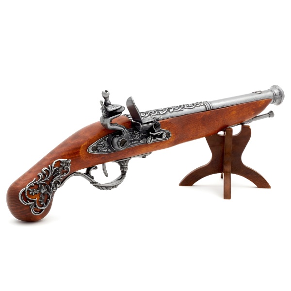 FLINTLOCK , Dekoratif Replika Model,  İngiltere 18. yüzyıl (37 cm)