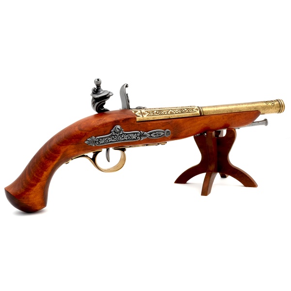 FLINTLOCK  (Sol El için), Dekoratif Replika  18. yüzyıl (38,5 cm)