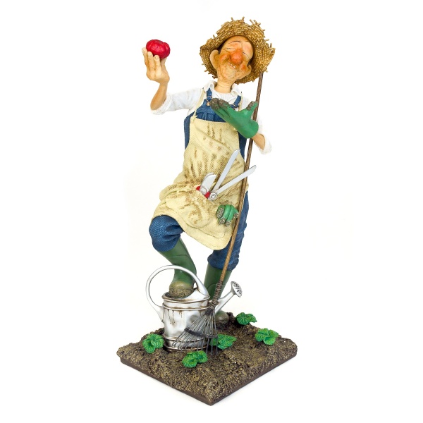 Mr. Green Fingers, Renkli El Boyaması, Dekoratif Figür 22x19x45 cm