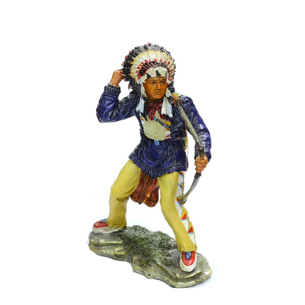 Okçu Kuzılderili Kurşun Asker Model, El Boyaması 8 cm