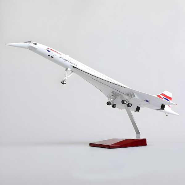 1/125 Concorde British Airways, Hazır Yolcu Uçağı Maketi (50 cm)