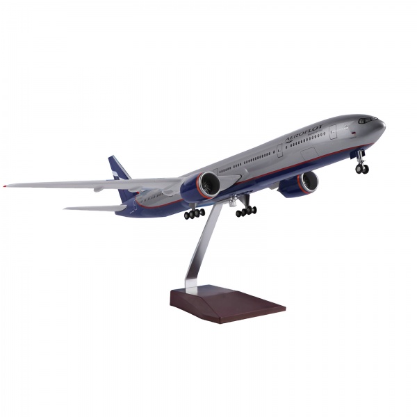 1/157 Boeing 777 AEROFLOT, Hazır Yolcu Uçağı Maketi (47 cm)