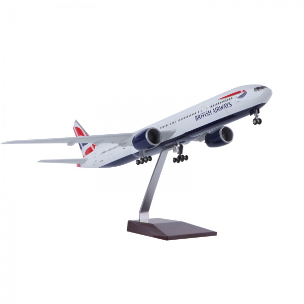 1/157 Boeing 777 British Airways, Hazır Yolcu Uçağı Maketi (47 cm)