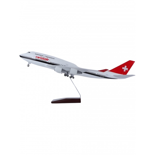 1/160 Boeing 747 Swissair, Hazır Yolcu Uçağı Maketi (47 cm)
