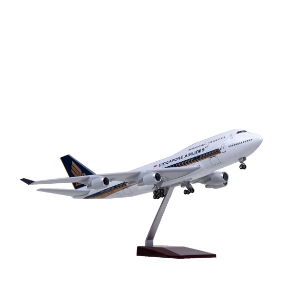 1/160 Boeing 747-400 Singapore, Hazır Yolcu Uçağı Maketi (47 cm)