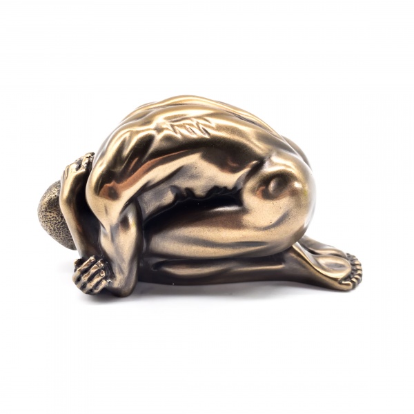 Mini Erkek Body Figürü, Bronz El Boyaması, Dekoratif Heykel 4x8x4 cm