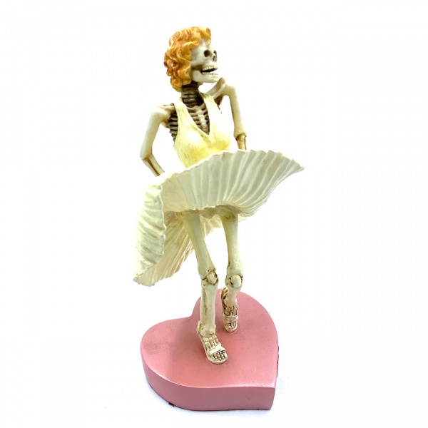 Merlin İskelet Figürü, El Boyaması 9x9x17.5 cm