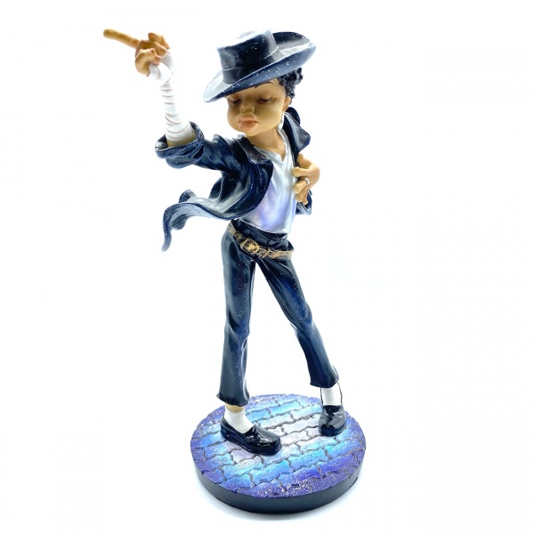 Michael Jackson Figürü, El Boyaması 21 cm