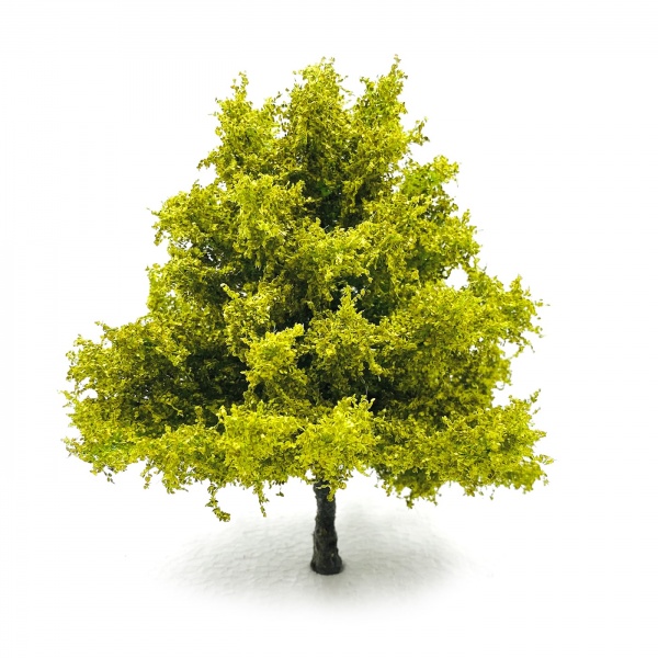 İlkbahar Yeşili Yapraklı Kayın Ağacı Maketi (19 cm)