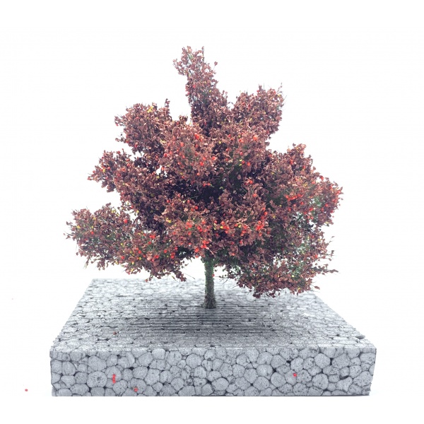 Sonbahar Sonu Elma Ağacı Maketi (13 cm)