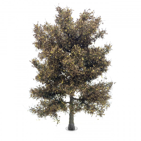 Sonbahar Sonu Meşe Ağacı Maketi (28 cm)