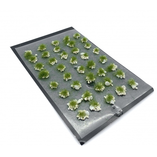 Sonbahar Öncesi Taşlı Çim Öbekleri, 1/32 ve 1/45 arası ölçekler için (35-40 adet)