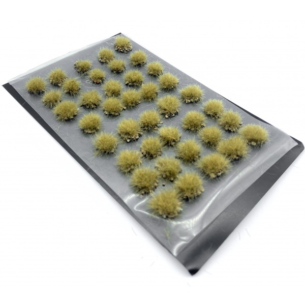 Sonbahar Sonu Koyu Taşlı Çim Öbekleri, 1/32 ve 1/45 arası ölçekler için (35-40 adet)