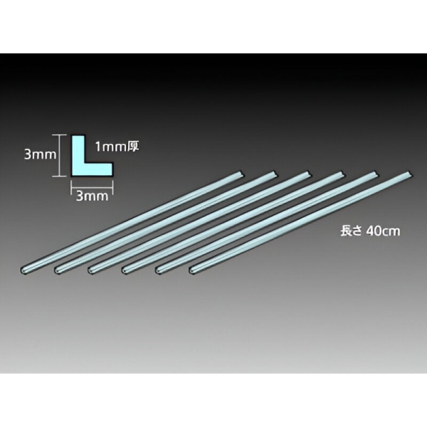 3mm Plastik L Çıta (6 adet)