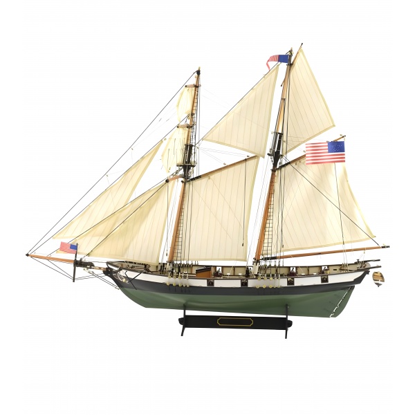 1/60 American Schooner Harvey Ahşap Gemi Maket Kiti