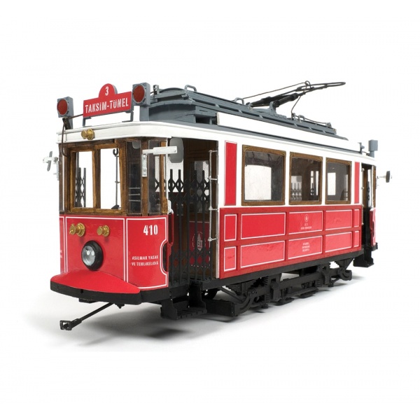1/24 İstanbul Nostaljik Tramvay Ahşap Maket Kiti