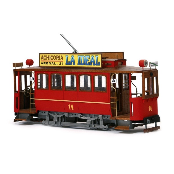 1/24 Madrit Tramvay Ahşap Maket Kiti