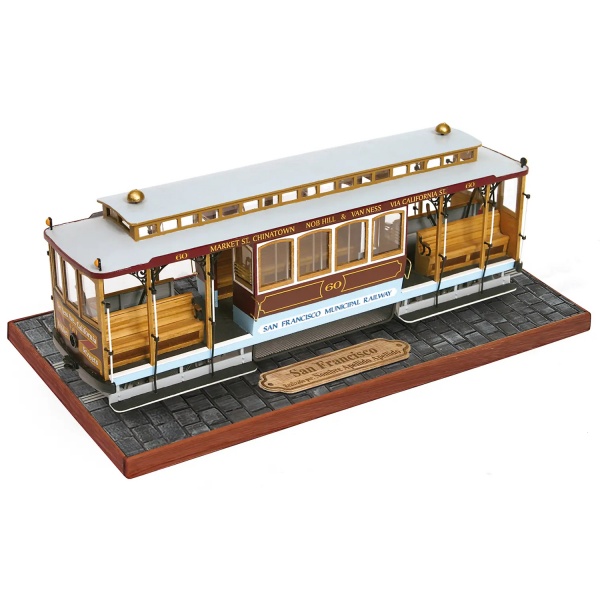1/24 San Francissco Tramvayı Ahşap Maket Kiti